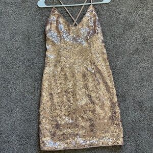 Sparkly pink/nude dress